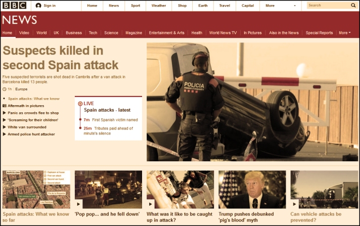 BBC Spain attack news